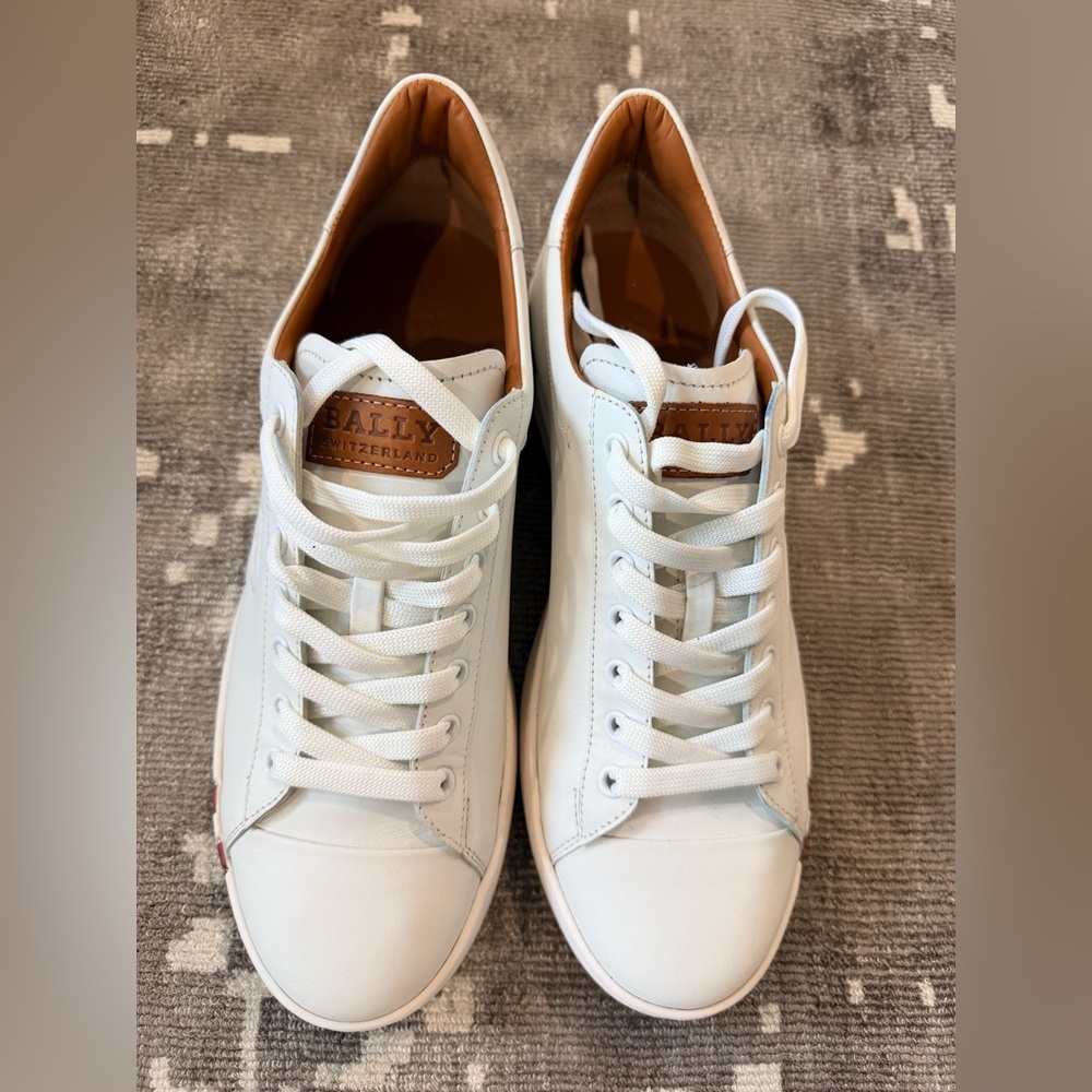 Bally Women’s White Leather Casual Sneakers